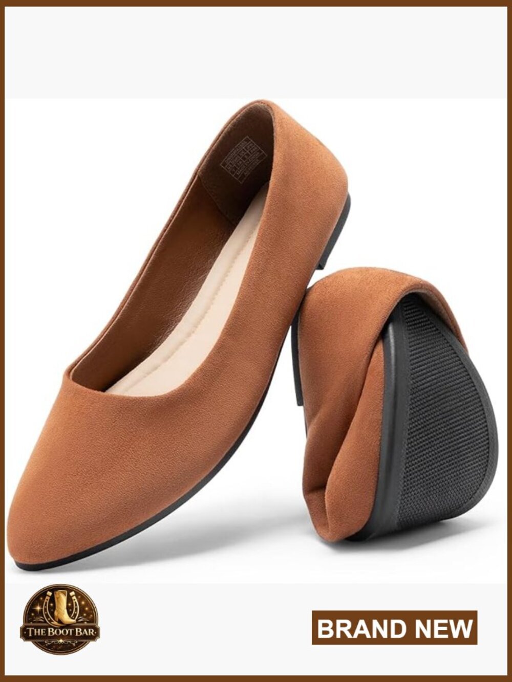 Women's Pointed Toe Ballet Flats Slip On Dress Shoes Comfortable Cushioned